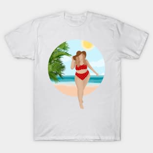 Girl On The Beach 3 T-Shirt